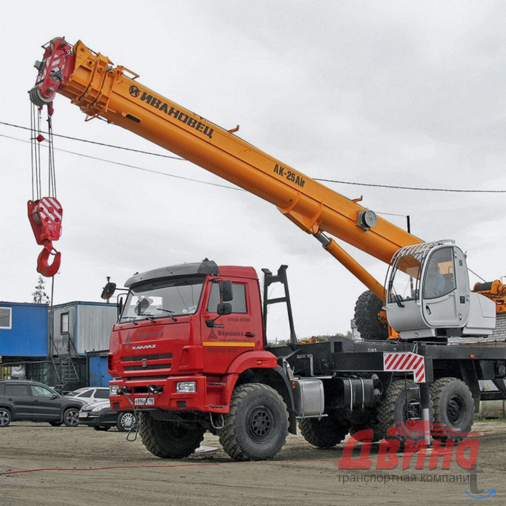 Аренда автокрана 25 тонн в Архангельске